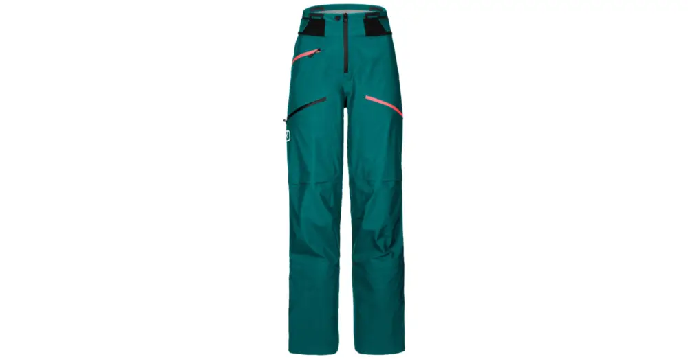 Dámské kalhoty ORTOVOX 3L Deep Shell Pacific Green Rychlé Dodání