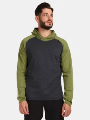 Pouze Dnes Vlněný svetr s kapucí KILPI Moseo Green
