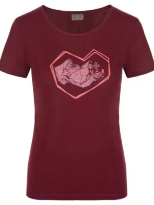 Značkový Dámské triko KILPI Garove Dark Red