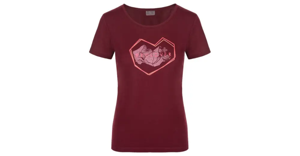 Značkový Dámské triko KILPI Garove Dark Red