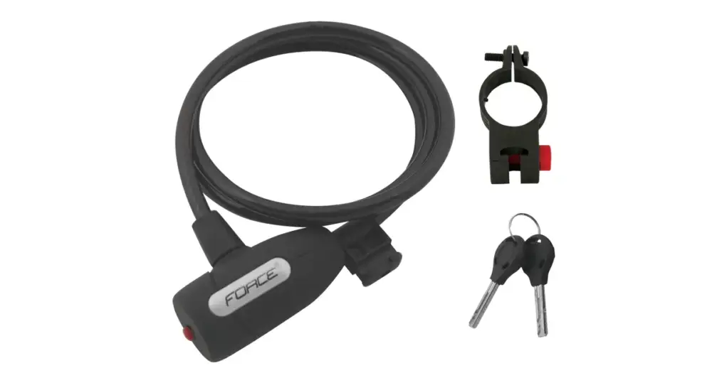 Must-Have Zámek FORCE spirálový s držákem 120cm/8mm