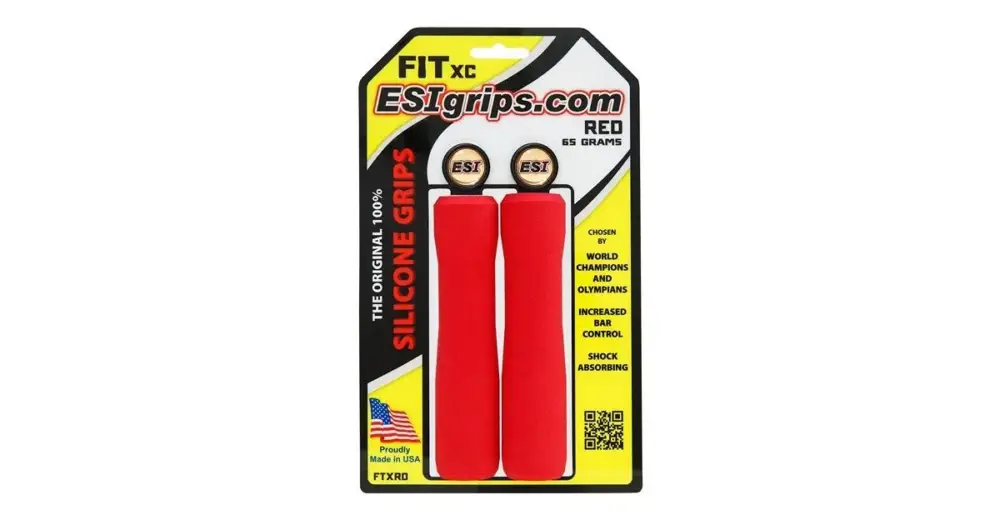 ESI Gripy FIT XC Ergo, 65g Red Finální Výprodej