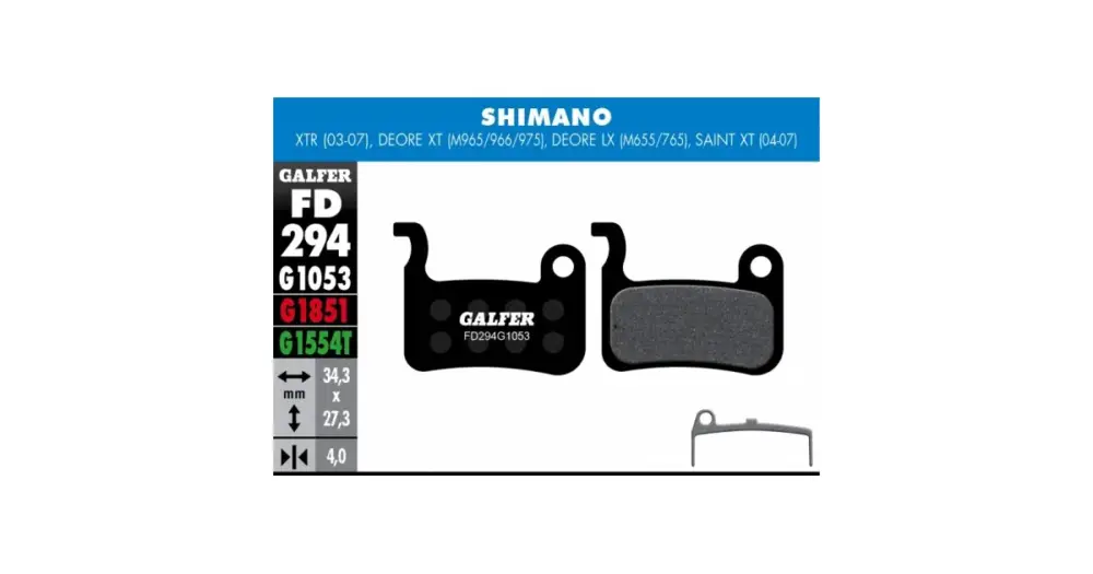 Brzdové destičky Galfer SHIMANO FD294 Objednat Nyní