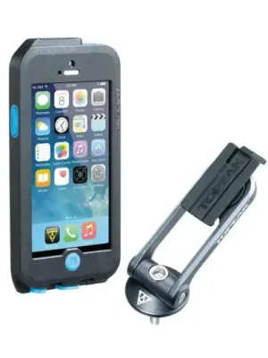 Tovární Cena TOPEAK obal WEATHERPROOF RIDECASE pro iPhone 5 + SE černá/modrá