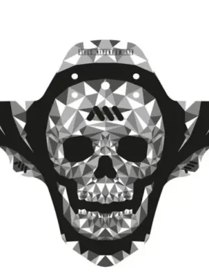 AMS Mud blatníček Grey/Skull Speciální Cena