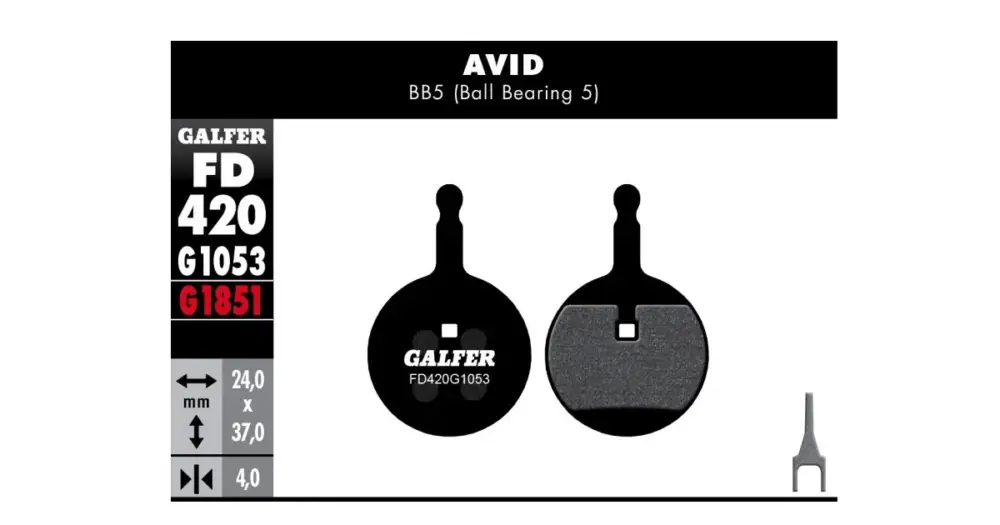 Sezónní Sleva Brzdové destičky Galfer AVID FD420 - Standard