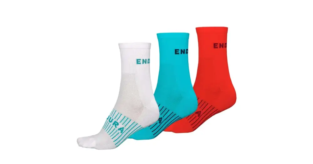 Rychlé Dodání Endura Dámské ponožky Coolmax Race (3-balení) Modrá Pacifik - vel. One size