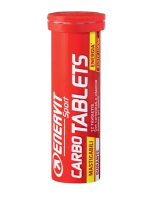 ENERVIT CARBO TABLETS tuba 12ks tablet, citron Výprodej