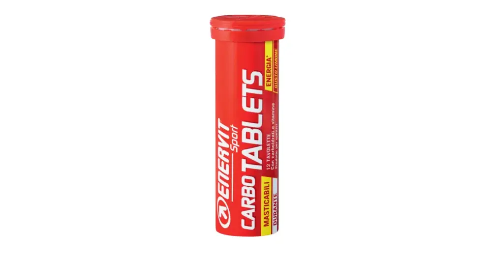 ENERVIT CARBO TABLETS tuba 12ks tablet, citron Výprodej