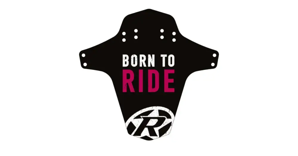Cenově Výhodný Blatník přední Reverse MudGuard Born to ride Black / Candy