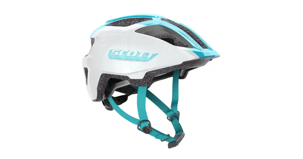 SCOTT Spunto Junior Pearl White/Breeze Blue - vel. 50-56cm Akční Cena