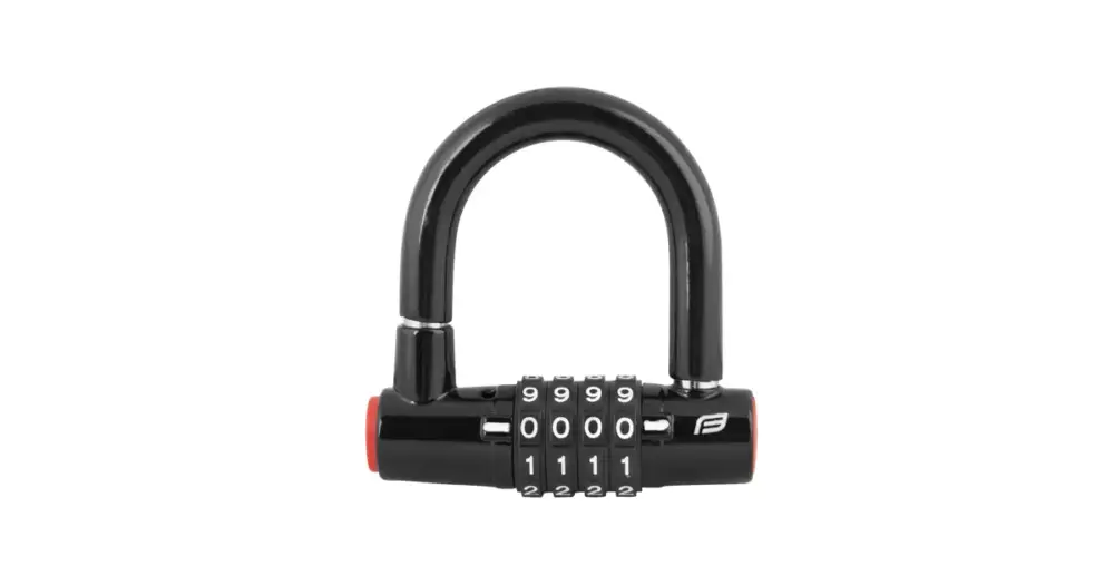 Zámek FORCE MINI podkova 9cm x 8,7cm Fe, černý Aktuální