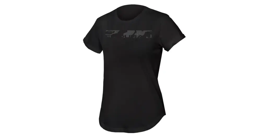 Endura Dámské triko One Clan Organic Tee Camo Černá Akční Cena
