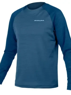 Autentický Endura Dres Singletrack Fleece Vlajkově Modrá
