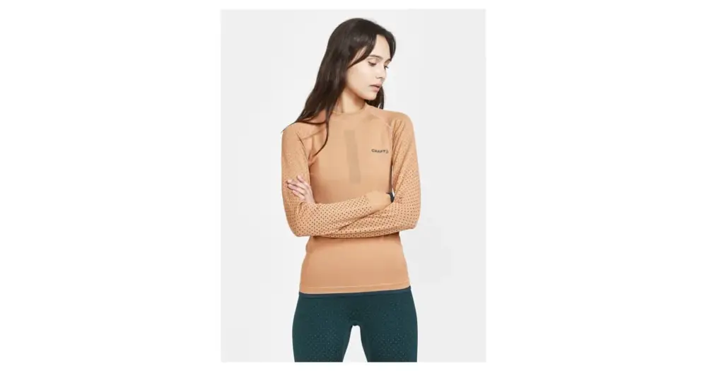 Dámské triko CRAFT ADV Warm Intensity LS Oranžová Aktuální