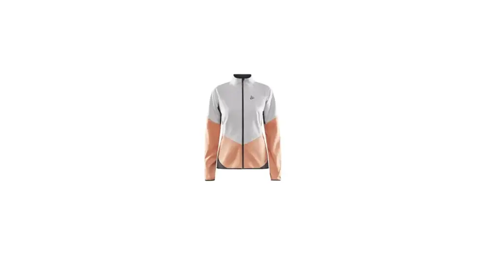Levný Dámská bunda CRAFT Glide Bílá s Oranžovou