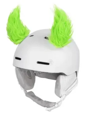 Vysoce Kvalitní Etape dekorace na přilbu FUNNY KIT, zelená fluo