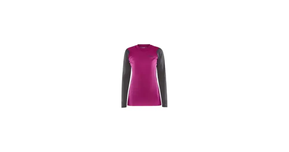 Dámské triko CRAFT CORE Warm Baselayer LS Růžová Finální Výprodej