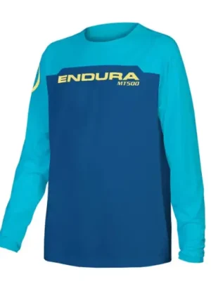 Bezpečná Platba Endura dětský dres MT500 Burner s dlouhým rukávem Borůvka