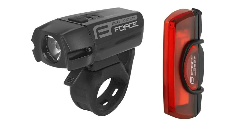 Světla sada FORCE GLARE USB přední+zadní Oblíbený