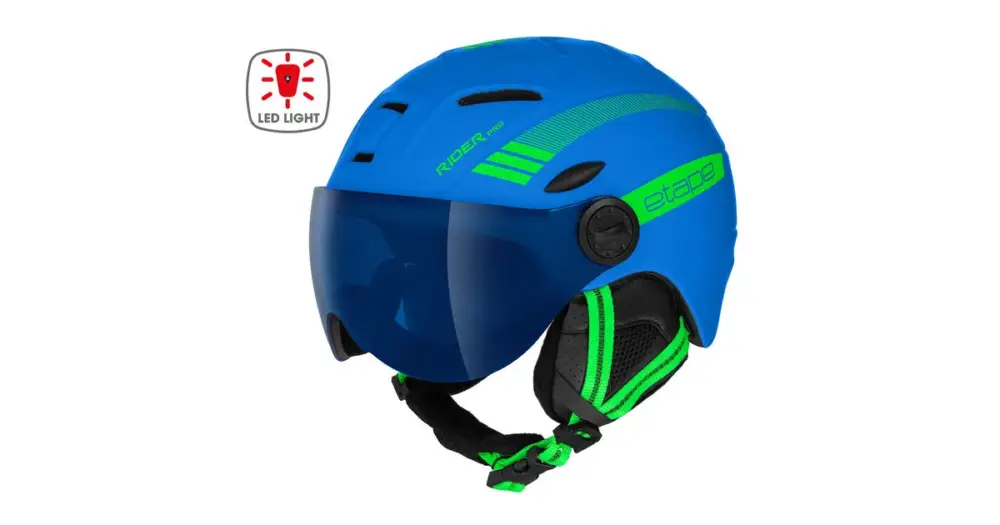 Etape dětská lyžařská přilba RIDER PRO LIGHT modrá/zelená mat - vel. 53-55 cm Originální
