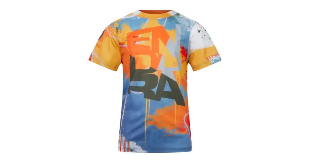 Endura dětský dres SingleTrack Core Tee Hořčicová Nová Kolekce