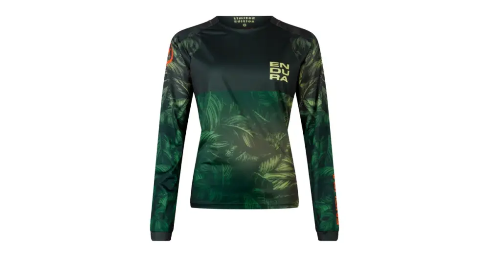 Nejlepší Volba Endura dámský dres Tropical Tee LTD s dlouhým rukávem Maskovací Zelená