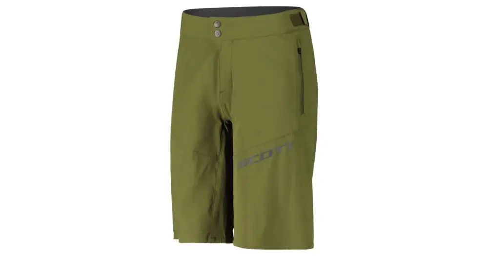 Rychlé Dodání Volné šortky SCOTT Endurance s cykl. vložkou Fir Green