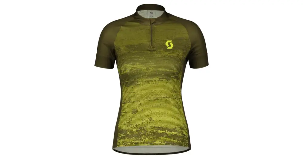 Dámský cyklistický dres SCOTT Endurance 30 kr. rukáv Fir Green/Bitter Yellow Hit Sezóny