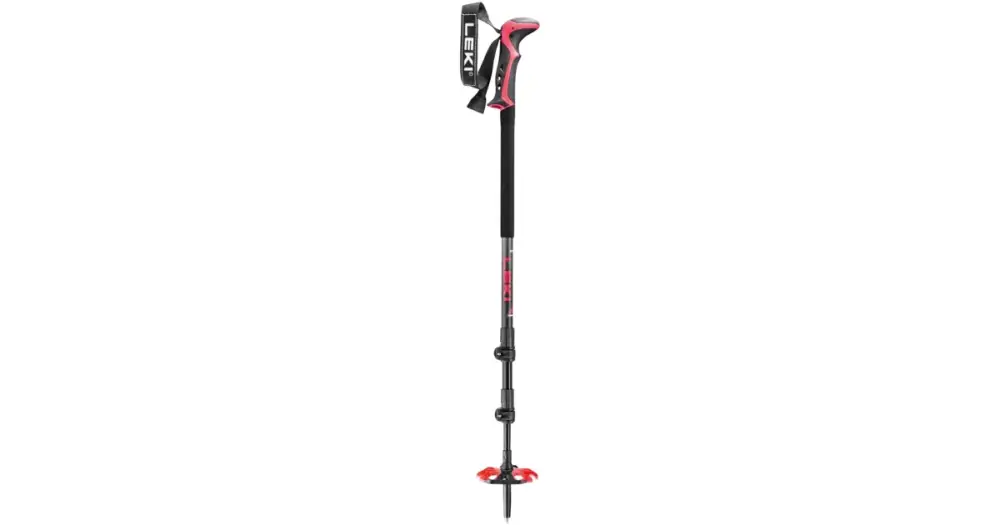 Leki Haute Route 3, dark anthracite-dark red-black - délka: 110-150cm Cenová Bomba