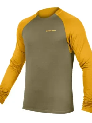 Značkový Endura dres SingleTrack Fleece Tweed Green