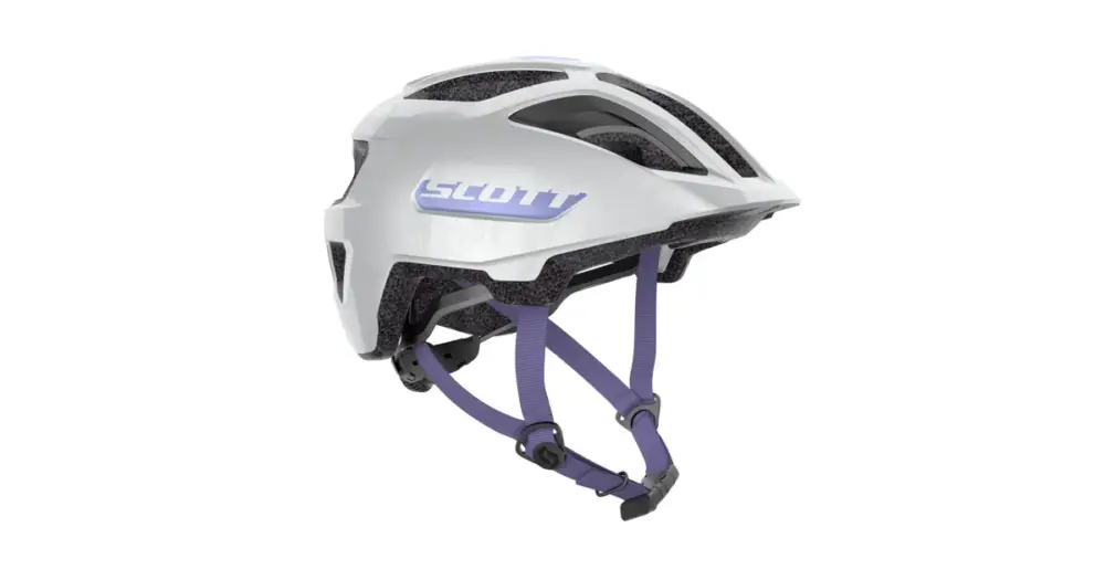 Značkový Dětská cyklistická helma SCOTT Spunto Plus Junior (CE) White/Dream Blue - vel. 50-56cm