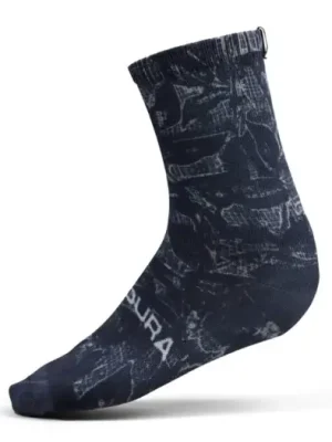 Cenový Hit Endura ponožky Grid Floral LTD Print Černá