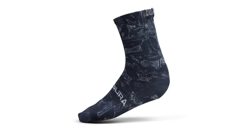 Cenový Hit Endura ponožky Grid Floral LTD Print Černá