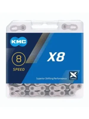 Cenově Výhodný ŘETĚZ KMC X8 STŘÍBRNO/ŠEDÝ BOX