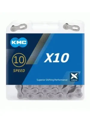Autentický ŘETĚZ KMC X10 ŠEDÝ BOX