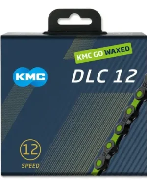 Kup Teď ŘETĚZ KMC DLC 12 ČERNO-ZELENÝ WAXED BOX