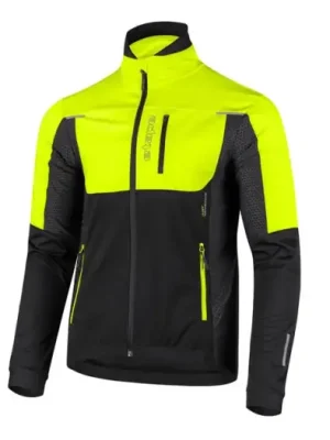 Levný Etape bunda STRONG 2.0 Černá/Žlutá Fluo