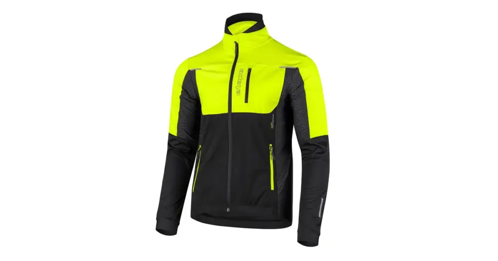 Levný Etape bunda STRONG 2.0 Černá/Žlutá Fluo