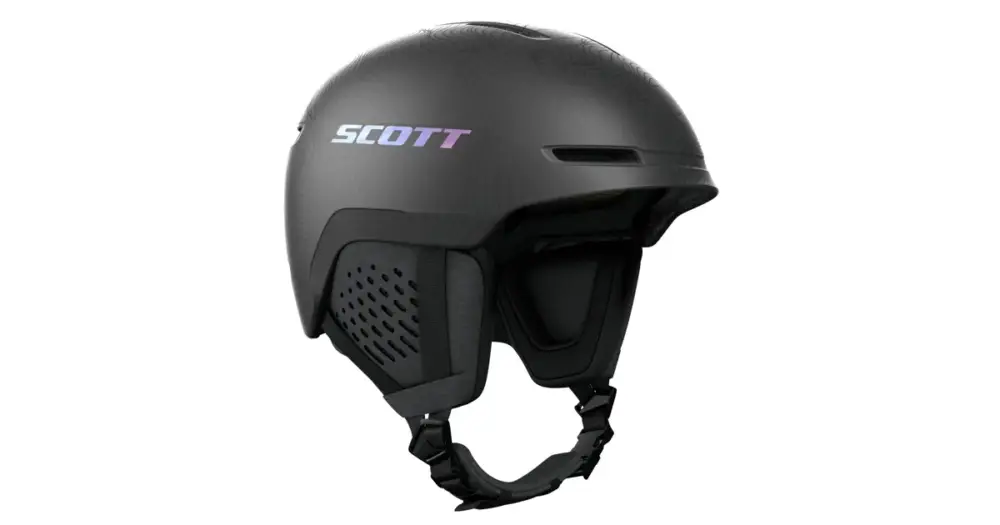 Lyžařská helma SCOTT Track Granite Black/Holo Grey Vysoce Kvalitní