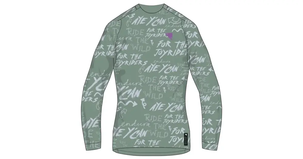 Top Prodej Endura dámský dres s dlouhým rukávem Singletrack Print Tee Sage Green