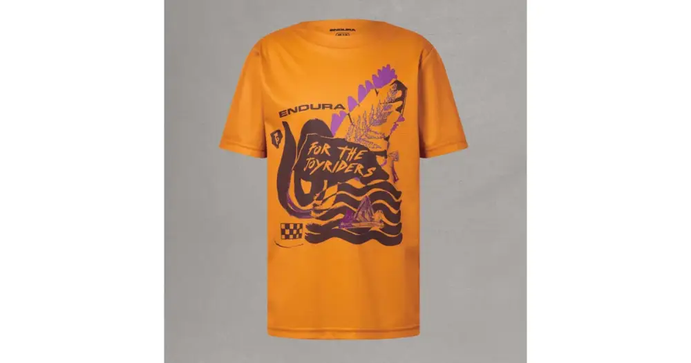 Endura dětský dres Singletrack Core Tee End Orange Nová Kolekce