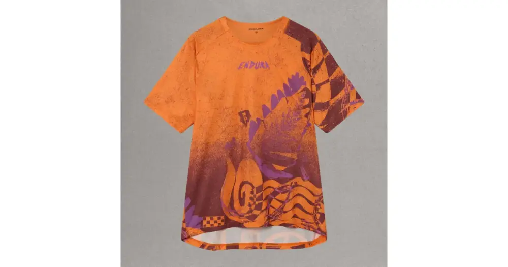 Rychlé Dodání Endura dres s krátkým rukávem Singletrack Print Tee End Orange