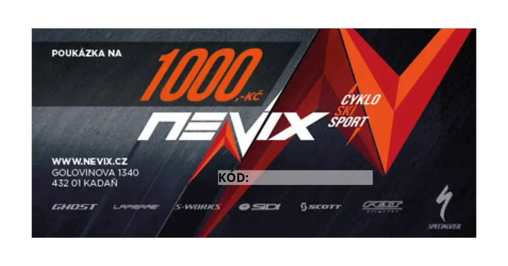 Omezená Nabídka Dárkový poukaz na půjčení sportovního vybavení v hodnotě 1 000 Kč