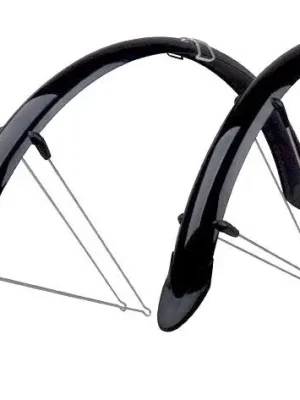 Akce Sada blatníků PRO-T MTB 29" plast se zástěrkou černá uchycení Grip-Type