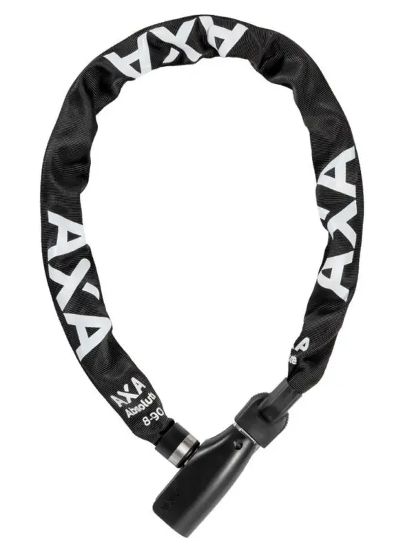 Bezpečná Platba Řetězový zámek na kolo AXA Absolute 90/8 černá