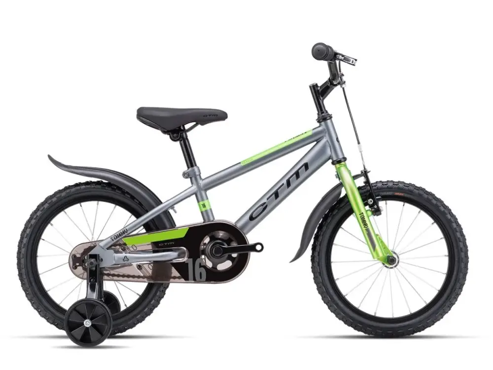 Omezená Nabídka Dětské kolo CTM TOMMY 16" 20251 převod, V-brzdy, junior bike, včetně pedálů