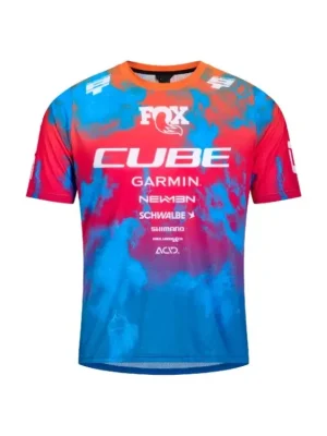 Časově Omezené Dres s krátkým rukávem CUBE MTB Jersey X Actionteam S/S