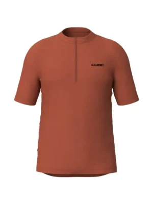Cyklistický dres CUBE Jersey Half Zip CMPT S/S Novinka