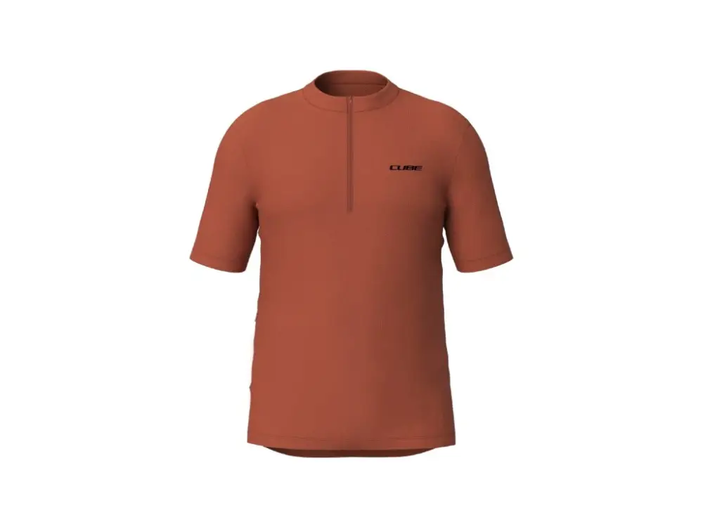 Cyklistický dres CUBE Jersey Half Zip CMPT S/S Novinka